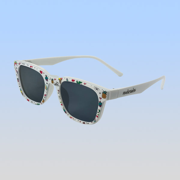 Pops Magnetic Snap-On Sunglasses | Youth White