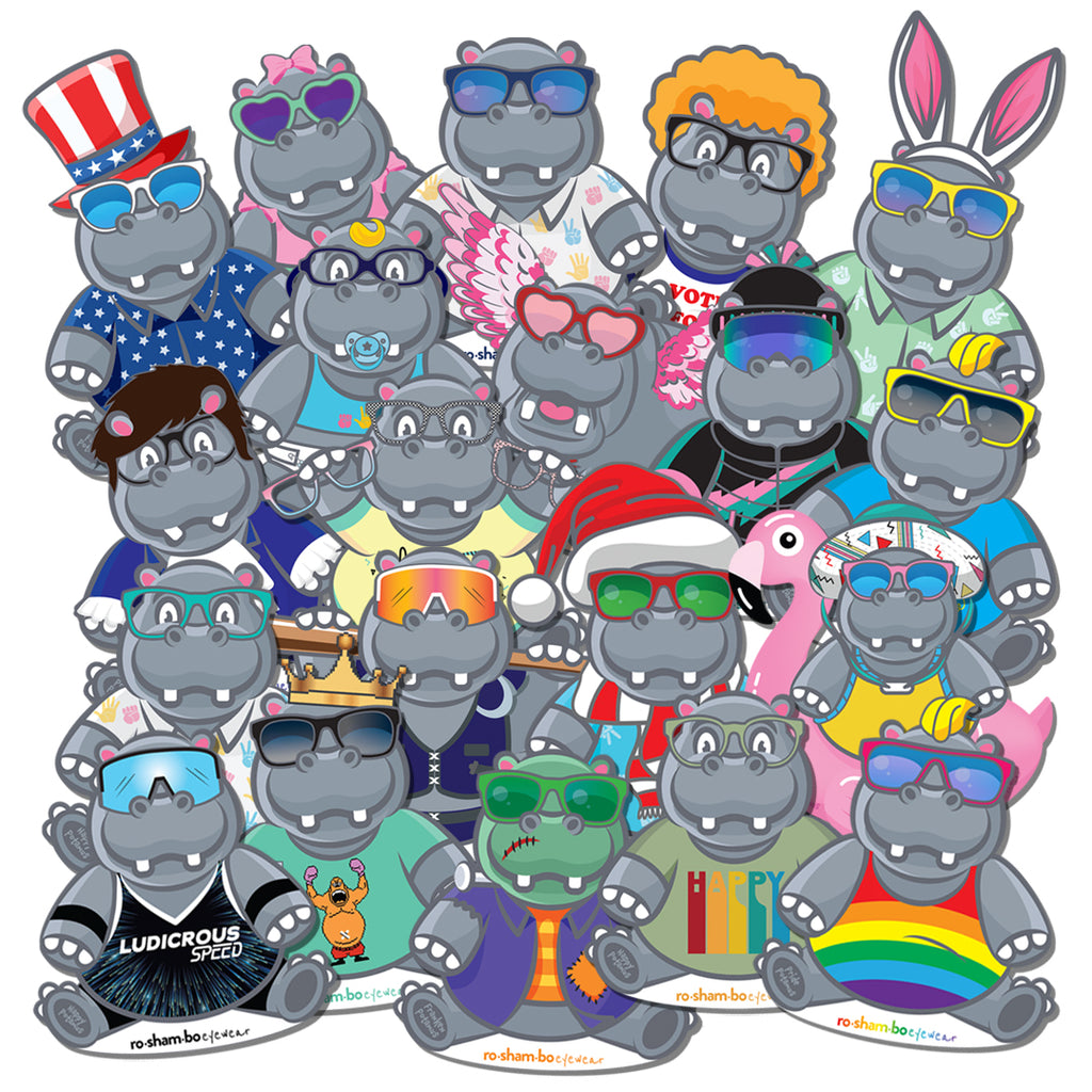 Happy Potamus Sticker Pack