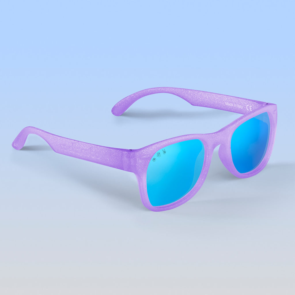 Faithtur Kids Sunglasses Rainbow Pattern Anti-Uv Sunglasses Photography Props Blue 0-8 Years