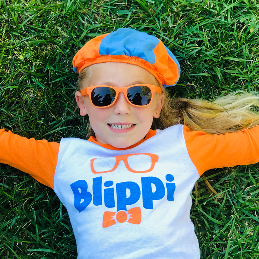 Blippi Orange Prescription Glasses for Babies | Roshambo Eyewear