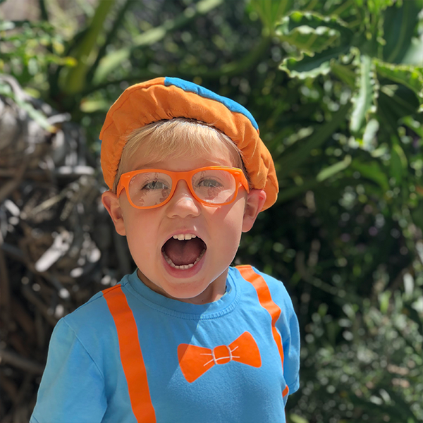 Blippi Orange Eyeglass Frames | Orange Costume Glasses