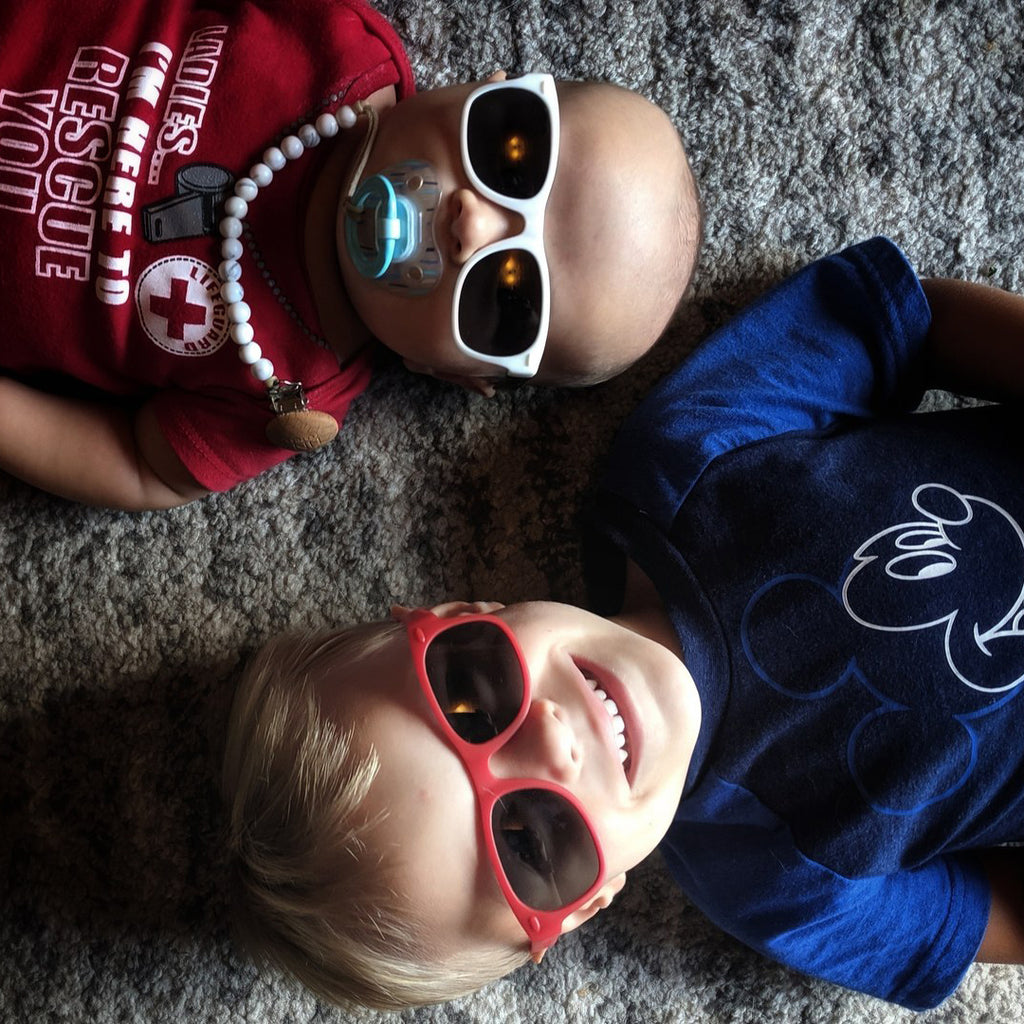 Sunglasses for store babies with strap