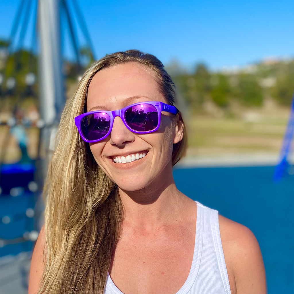 Daphne Purple Adult Shades  Dark Purple Sunglasses for Adults